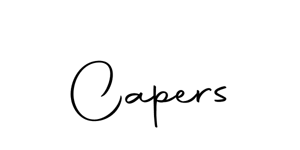 Use a signature maker to create a handwritten signature online. With this signature software, you can design (Autography-DOLnW) your own signature for name Capers. Capers signature style 10 images and pictures png