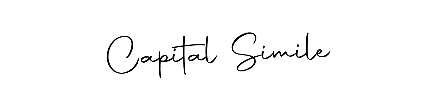 Capital Simile stylish signature style. Best Handwritten Sign (Autography-DOLnW) for my name. Handwritten Signature Collection Ideas for my name Capital Simile. Capital Simile signature style 10 images and pictures png