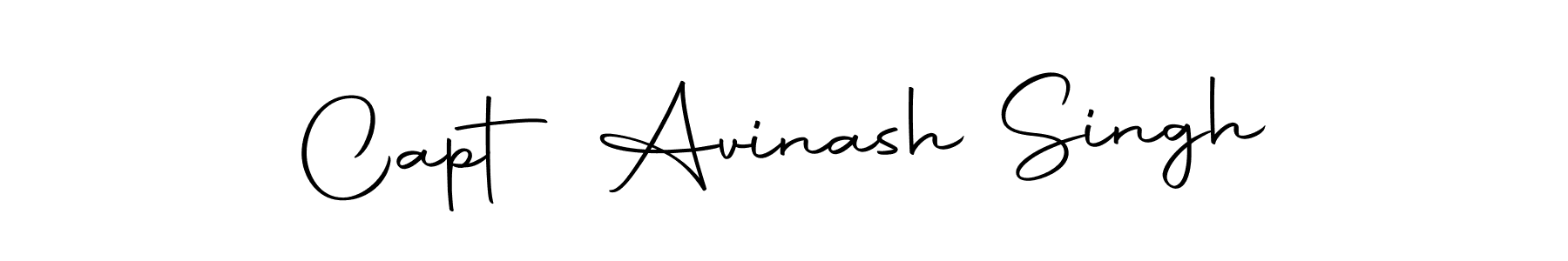 How to make Capt Avinash Singh name signature. Use Autography-DOLnW style for creating short signs online. This is the latest handwritten sign. Capt Avinash Singh signature style 10 images and pictures png