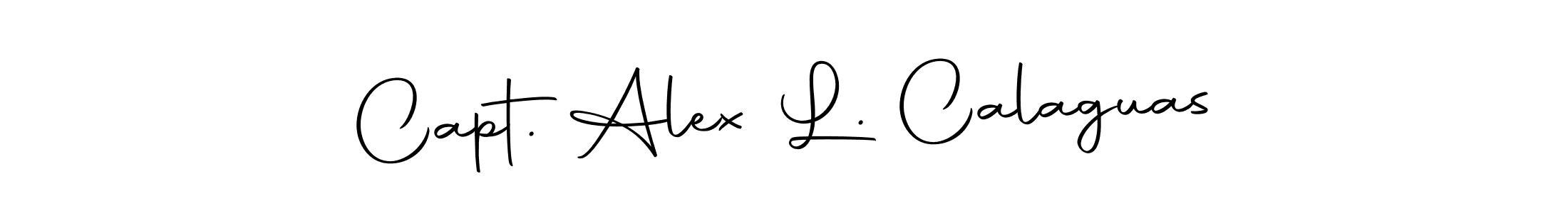 Make a beautiful signature design for name Capt. Alex L. Calaguas. With this signature (Autography-DOLnW) style, you can create a handwritten signature for free. Capt. Alex L. Calaguas signature style 10 images and pictures png