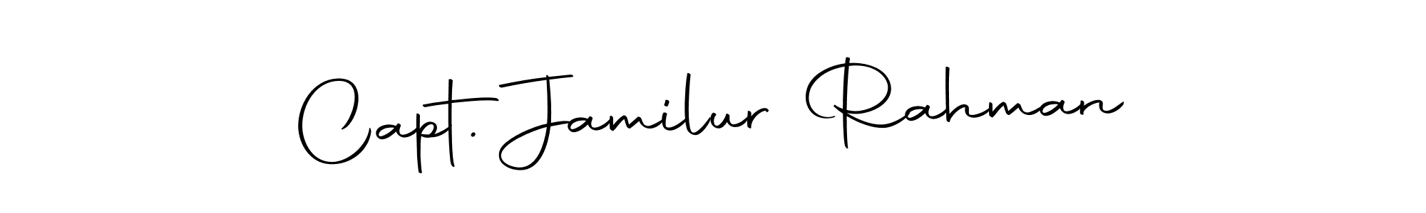 The best way (Autography-DOLnW) to make a short signature is to pick only two or three words in your name. The name Capt. Jamilur Rahman include a total of six letters. For converting this name. Capt. Jamilur Rahman signature style 10 images and pictures png