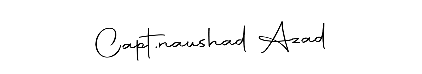 Make a beautiful signature design for name Capt.naushad Azad. With this signature (Autography-DOLnW) style, you can create a handwritten signature for free. Capt.naushad Azad signature style 10 images and pictures png