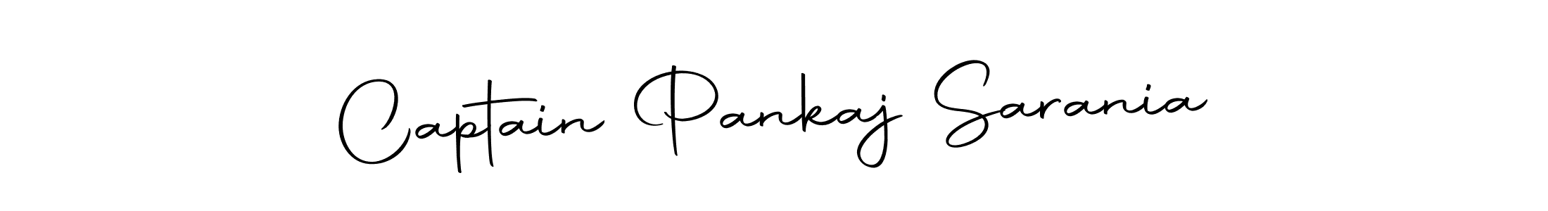 How to make Captain Pankaj Sarania name signature. Use Autography-DOLnW style for creating short signs online. This is the latest handwritten sign. Captain Pankaj Sarania signature style 10 images and pictures png