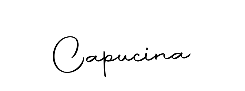 Create a beautiful signature design for name Capucina. With this signature (Autography-DOLnW) fonts, you can make a handwritten signature for free. Capucina signature style 10 images and pictures png