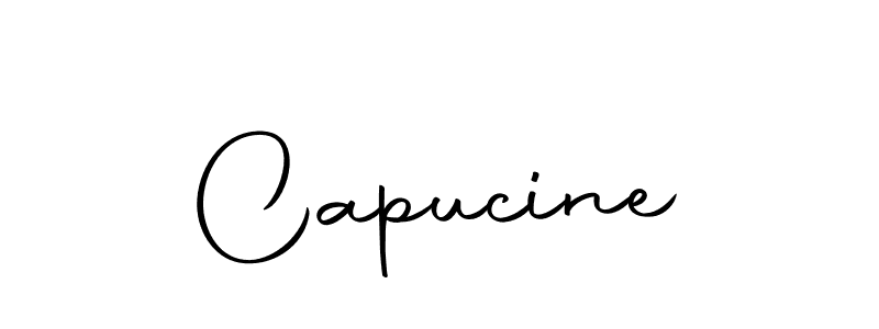 Create a beautiful signature design for name Capucine. With this signature (Autography-DOLnW) fonts, you can make a handwritten signature for free. Capucine signature style 10 images and pictures png