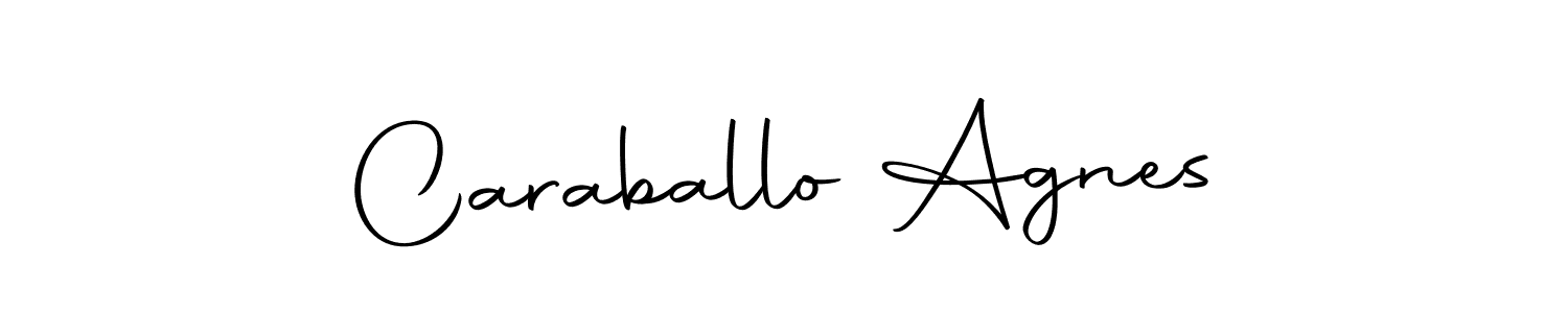 Make a beautiful signature design for name Caraballo Agnes. Use this online signature maker to create a handwritten signature for free. Caraballo Agnes signature style 10 images and pictures png