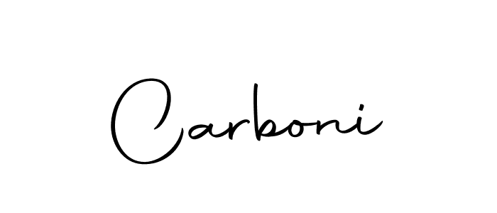 Design your own signature with our free online signature maker. With this signature software, you can create a handwritten (Autography-DOLnW) signature for name Carboni. Carboni signature style 10 images and pictures png