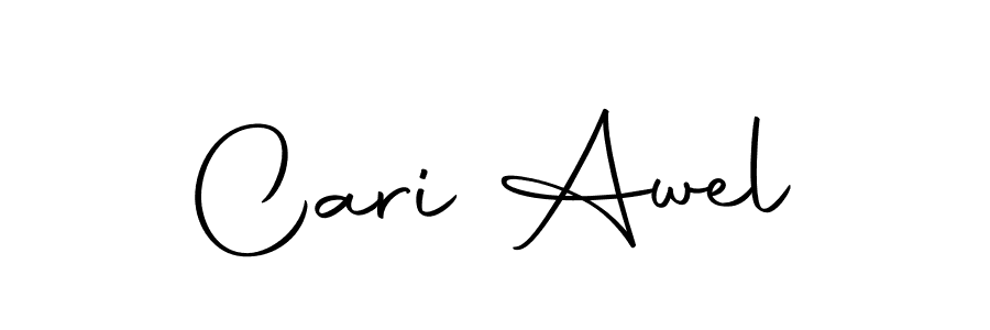 Design your own signature with our free online signature maker. With this signature software, you can create a handwritten (Autography-DOLnW) signature for name Cari Awel. Cari Awel signature style 10 images and pictures png