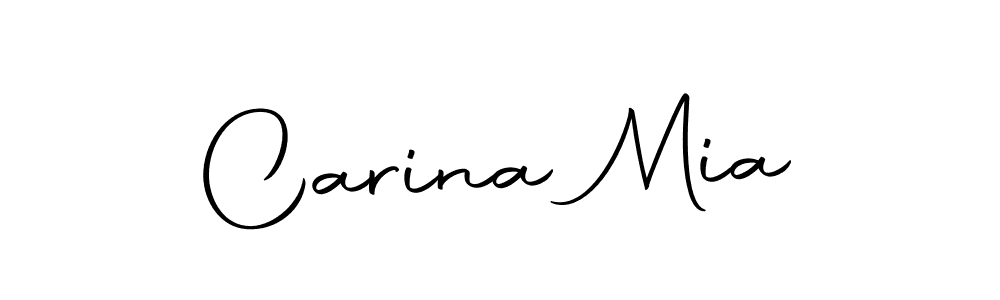 Use a signature maker to create a handwritten signature online. With this signature software, you can design (Autography-DOLnW) your own signature for name Carina Mia. Carina Mia signature style 10 images and pictures png