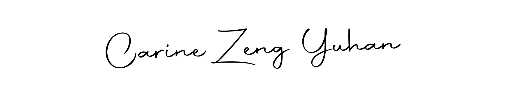 Use a signature maker to create a handwritten signature online. With this signature software, you can design (Autography-DOLnW) your own signature for name Carine Zeng Yuhan. Carine Zeng Yuhan signature style 10 images and pictures png