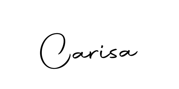 Use a signature maker to create a handwritten signature online. With this signature software, you can design (Autography-DOLnW) your own signature for name Carisa. Carisa signature style 10 images and pictures png