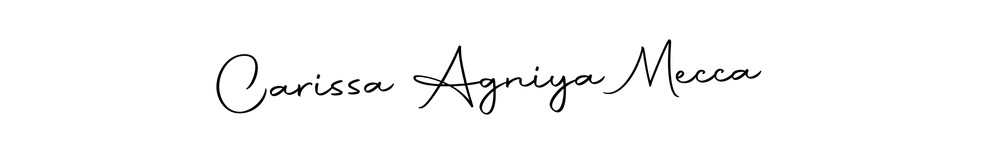 You can use this online signature creator to create a handwritten signature for the name Carissa Agniya Mecca. This is the best online autograph maker. Carissa Agniya Mecca signature style 10 images and pictures png