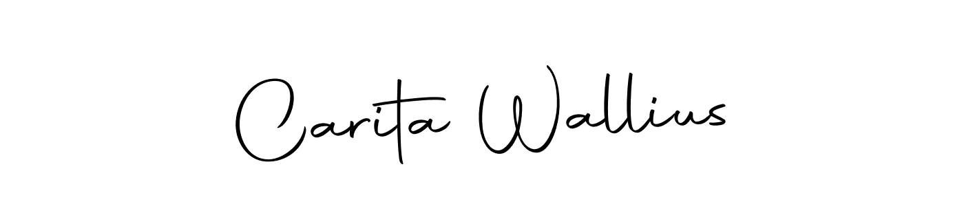 Use a signature maker to create a handwritten signature online. With this signature software, you can design (Autography-DOLnW) your own signature for name Carita Wallius. Carita Wallius signature style 10 images and pictures png