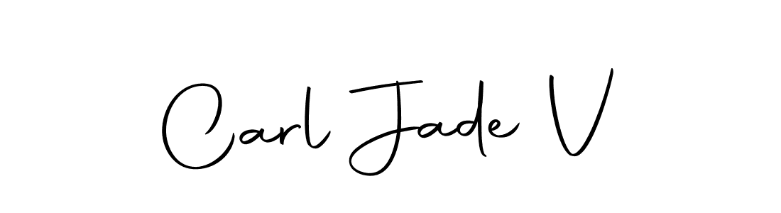 Make a beautiful signature design for name Carl Jade V. With this signature (Autography-DOLnW) style, you can create a handwritten signature for free. Carl Jade V signature style 10 images and pictures png