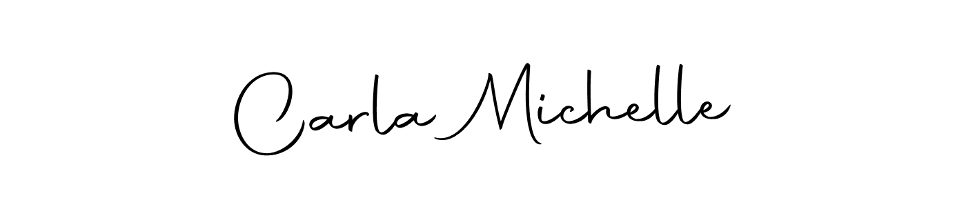 Make a beautiful signature design for name Carla Michelle. With this signature (Autography-DOLnW) style, you can create a handwritten signature for free. Carla Michelle signature style 10 images and pictures png