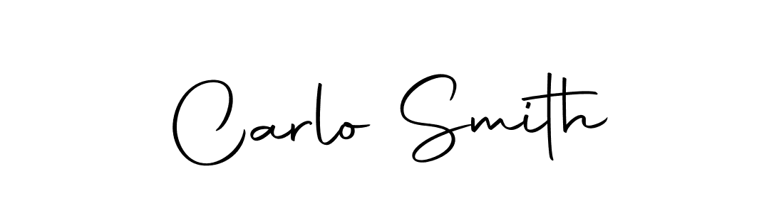 How to make Carlo Smith name signature. Use Autography-DOLnW style for creating short signs online. This is the latest handwritten sign. Carlo Smith signature style 10 images and pictures png