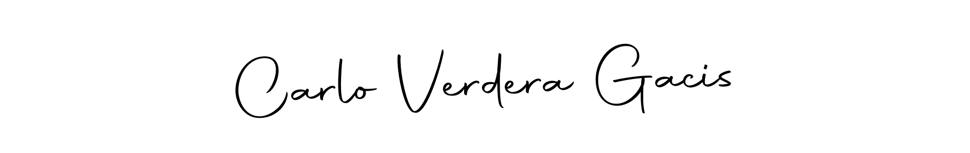 Also we have Carlo Verdera Gacis name is the best signature style. Create professional handwritten signature collection using Autography-DOLnW autograph style. Carlo Verdera Gacis signature style 10 images and pictures png