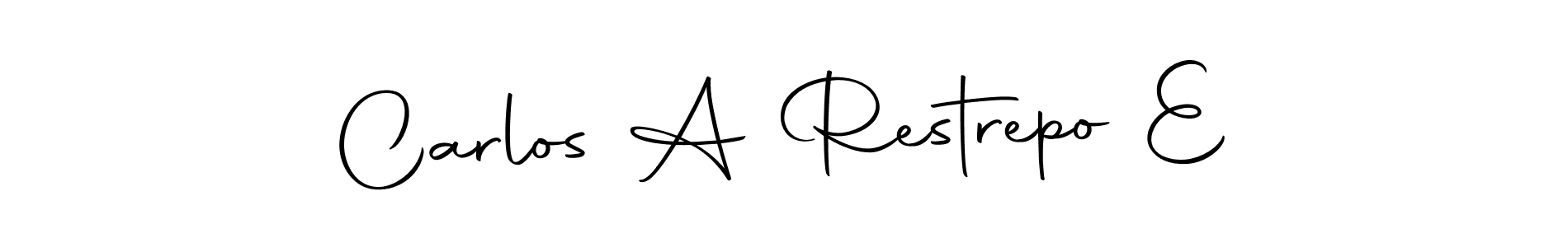 Create a beautiful signature design for name Carlos A Restrepo E. With this signature (Autography-DOLnW) fonts, you can make a handwritten signature for free. Carlos A Restrepo E signature style 10 images and pictures png