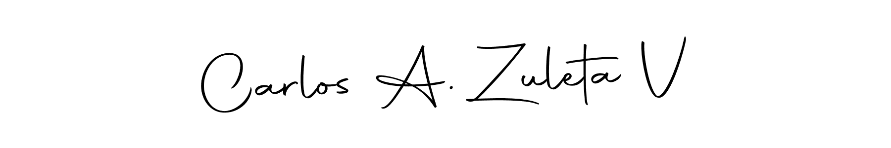 if you are searching for the best signature style for your name Carlos A. Zuleta V. so please give up your signature search. here we have designed multiple signature styles  using Autography-DOLnW. Carlos A. Zuleta V signature style 10 images and pictures png