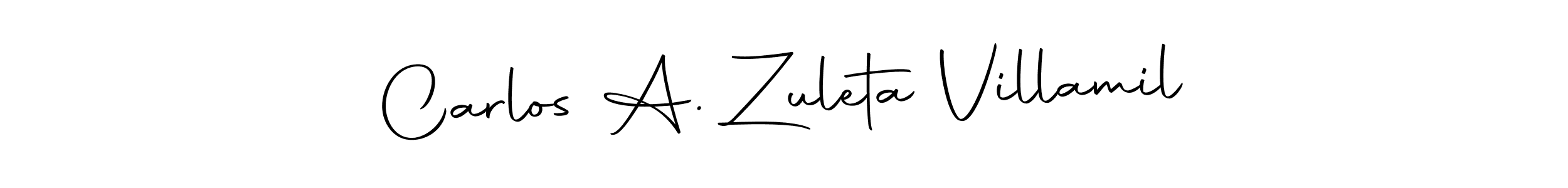 Autography-DOLnW is a professional signature style that is perfect for those who want to add a touch of class to their signature. It is also a great choice for those who want to make their signature more unique. Get Carlos A. Zuleta Villamil name to fancy signature for free. Carlos A. Zuleta Villamil signature style 10 images and pictures png