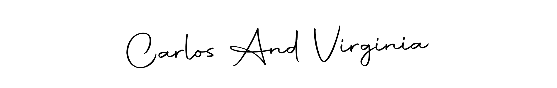 Use a signature maker to create a handwritten signature online. With this signature software, you can design (Autography-DOLnW) your own signature for name Carlos And Virginia. Carlos And Virginia signature style 10 images and pictures png