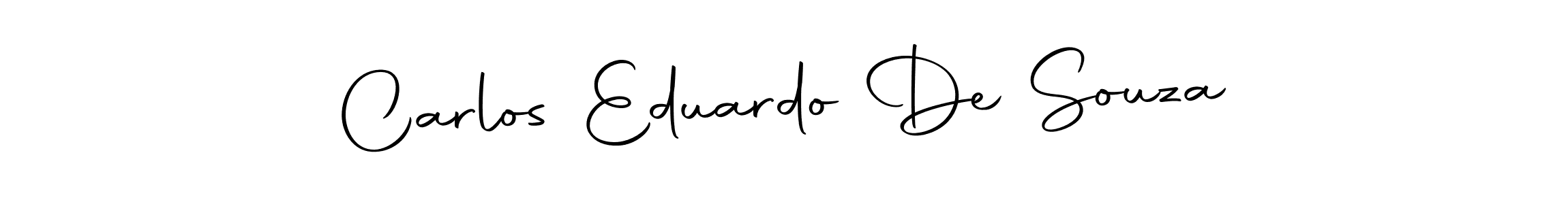 How to make Carlos Eduardo De Souza name signature. Use Autography-DOLnW style for creating short signs online. This is the latest handwritten sign. Carlos Eduardo De Souza signature style 10 images and pictures png