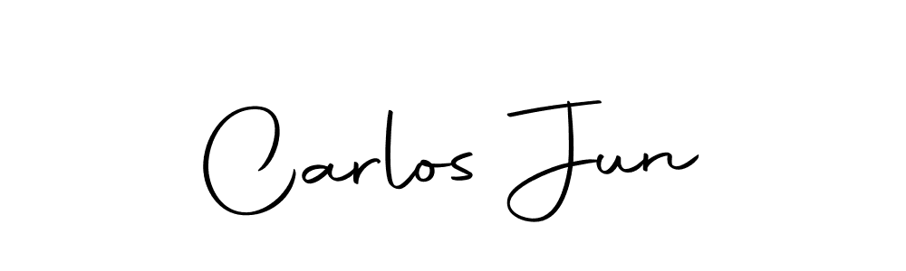Make a beautiful signature design for name Carlos Jun. With this signature (Autography-DOLnW) style, you can create a handwritten signature for free. Carlos Jun signature style 10 images and pictures png