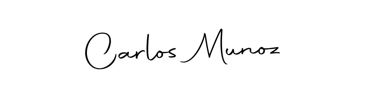 Create a beautiful signature design for name Carlos Munoz. With this signature (Autography-DOLnW) fonts, you can make a handwritten signature for free. Carlos Munoz signature style 10 images and pictures png