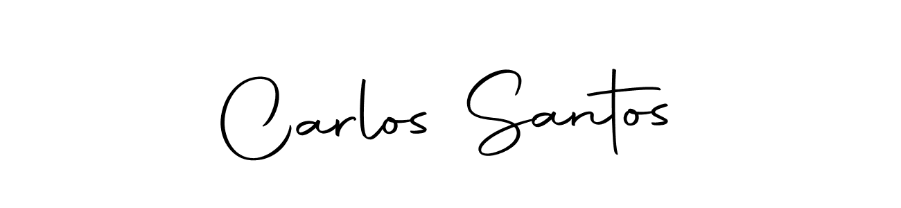 How to make Carlos Santos name signature. Use Autography-DOLnW style for creating short signs online. This is the latest handwritten sign. Carlos Santos signature style 10 images and pictures png