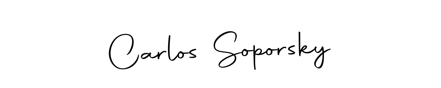 How to make Carlos Soporsky signature? Autography-DOLnW is a professional autograph style. Create handwritten signature for Carlos Soporsky name. Carlos Soporsky signature style 10 images and pictures png