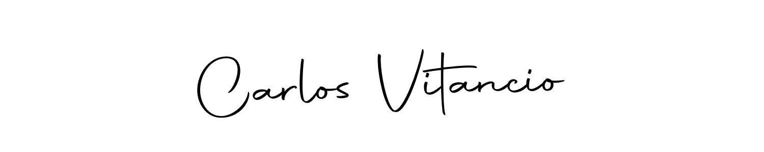 The best way (Autography-DOLnW) to make a short signature is to pick only two or three words in your name. The name Carlos Vitancio include a total of six letters. For converting this name. Carlos Vitancio signature style 10 images and pictures png