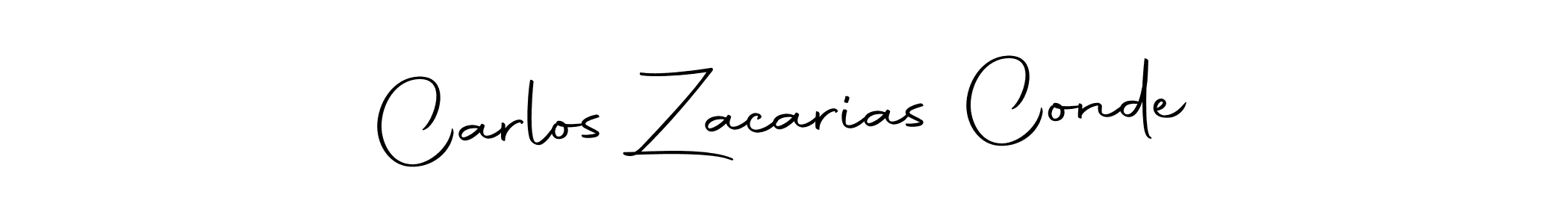 How to make Carlos Zacarias Conde signature? Autography-DOLnW is a professional autograph style. Create handwritten signature for Carlos Zacarias Conde name. Carlos Zacarias Conde signature style 10 images and pictures png