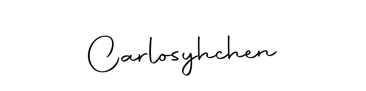 Create a beautiful signature design for name Carlosyhchen. With this signature (Autography-DOLnW) fonts, you can make a handwritten signature for free. Carlosyhchen signature style 10 images and pictures png