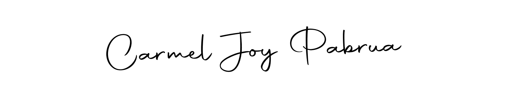 How to make Carmel Joy Pabrua signature? Autography-DOLnW is a professional autograph style. Create handwritten signature for Carmel Joy Pabrua name. Carmel Joy Pabrua signature style 10 images and pictures png