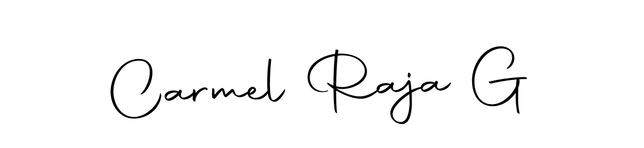 Make a short Carmel Raja G signature style. Manage your documents anywhere anytime using Autography-DOLnW. Create and add eSignatures, submit forms, share and send files easily. Carmel Raja G signature style 10 images and pictures png