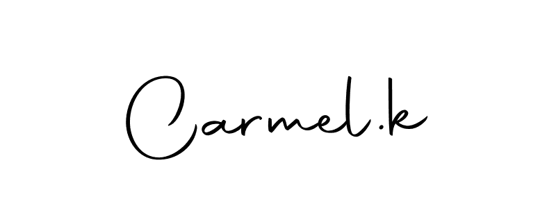 Use a signature maker to create a handwritten signature online. With this signature software, you can design (Autography-DOLnW) your own signature for name Carmel.k. Carmel.k signature style 10 images and pictures png