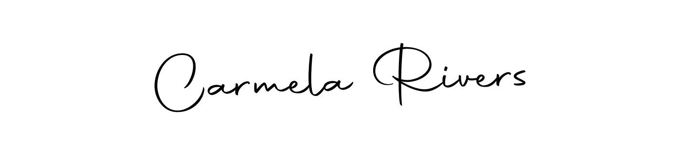 Create a beautiful signature design for name Carmela Rivers. With this signature (Autography-DOLnW) fonts, you can make a handwritten signature for free. Carmela Rivers signature style 10 images and pictures png