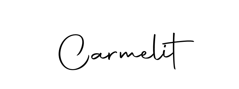 Make a beautiful signature design for name Carmelit. Use this online signature maker to create a handwritten signature for free. Carmelit signature style 10 images and pictures png