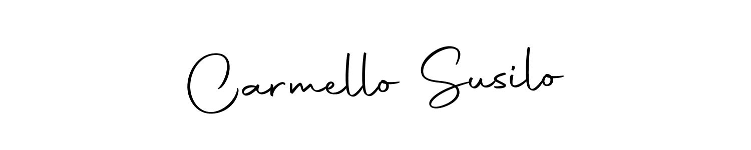 Also we have Carmello Susilo name is the best signature style. Create professional handwritten signature collection using Autography-DOLnW autograph style. Carmello Susilo signature style 10 images and pictures png