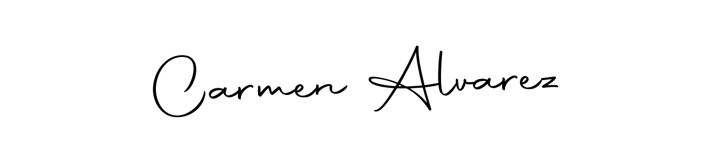 Design your own signature with our free online signature maker. With this signature software, you can create a handwritten (Autography-DOLnW) signature for name Carmen Alvarez. Carmen Alvarez signature style 10 images and pictures png