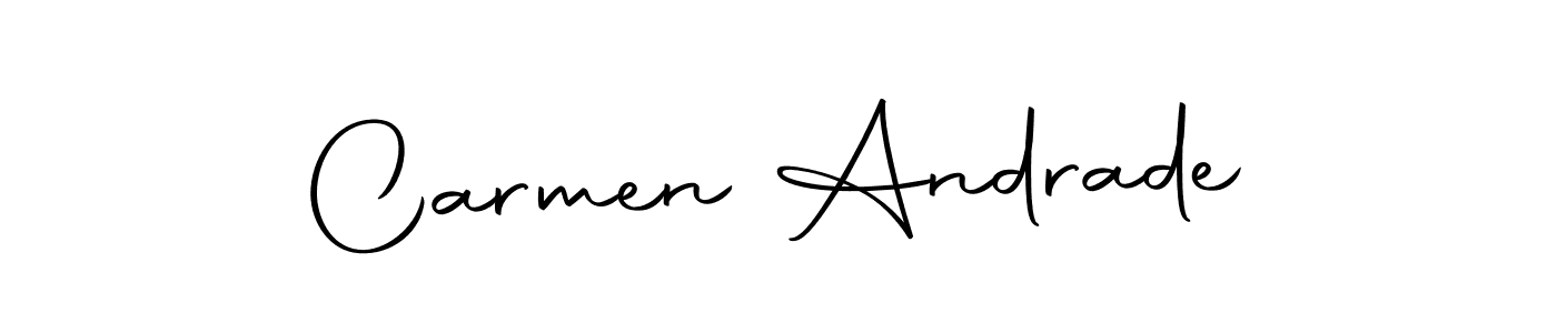 Make a beautiful signature design for name Carmen Andrade. With this signature (Autography-DOLnW) style, you can create a handwritten signature for free. Carmen Andrade signature style 10 images and pictures png