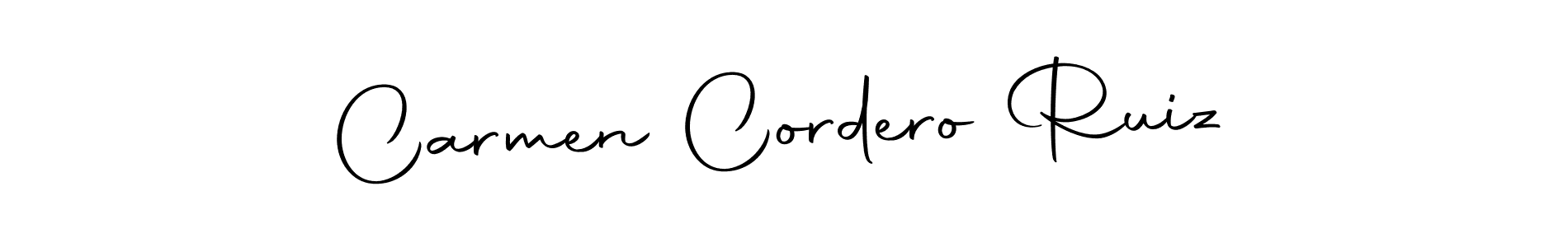 Make a beautiful signature design for name Carmen Cordero Ruiz. With this signature (Autography-DOLnW) style, you can create a handwritten signature for free. Carmen Cordero Ruiz signature style 10 images and pictures png