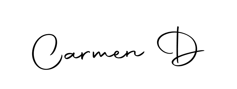 Also we have Carmen D name is the best signature style. Create professional handwritten signature collection using Autography-DOLnW autograph style. Carmen D signature style 10 images and pictures png