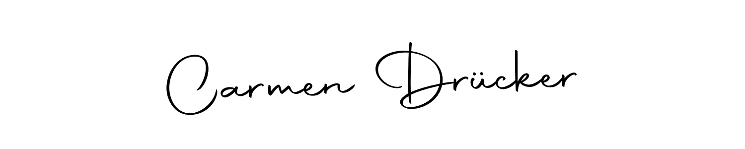 Make a short Carmen Drücker signature style. Manage your documents anywhere anytime using Autography-DOLnW. Create and add eSignatures, submit forms, share and send files easily. Carmen Drücker signature style 10 images and pictures png