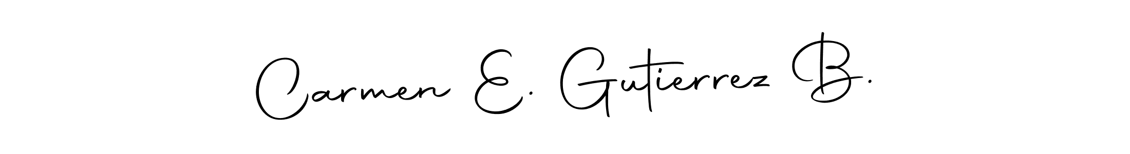 How to Draw Carmen E. Gutierrez B. signature style? Autography-DOLnW is a latest design signature styles for name Carmen E. Gutierrez B.. Carmen E. Gutierrez B. signature style 10 images and pictures png