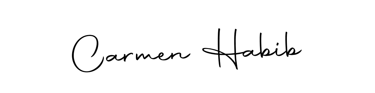 You should practise on your own different ways (Autography-DOLnW) to write your name (Carmen Habib) in signature. don't let someone else do it for you. Carmen Habib signature style 10 images and pictures png