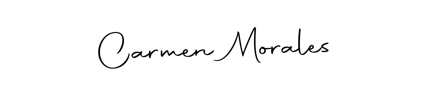 How to make Carmen Morales name signature. Use Autography-DOLnW style for creating short signs online. This is the latest handwritten sign. Carmen Morales signature style 10 images and pictures png