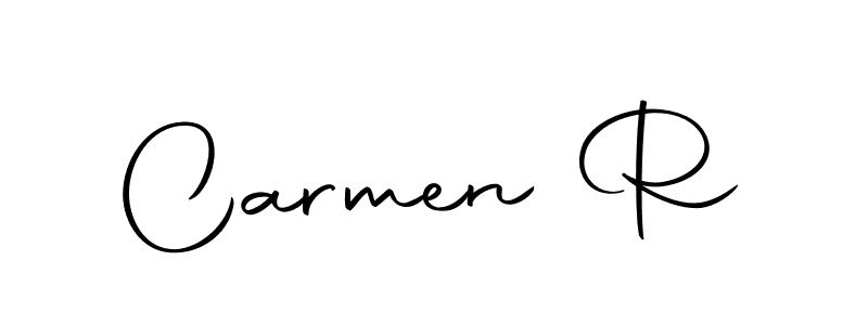 You should practise on your own different ways (Autography-DOLnW) to write your name (Carmen R) in signature. don't let someone else do it for you. Carmen R signature style 10 images and pictures png