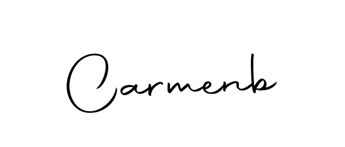 Create a beautiful signature design for name Carmenb. With this signature (Autography-DOLnW) fonts, you can make a handwritten signature for free. Carmenb signature style 10 images and pictures png