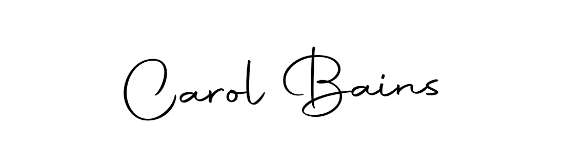 You should practise on your own different ways (Autography-DOLnW) to write your name (Carol Bains) in signature. don't let someone else do it for you. Carol Bains signature style 10 images and pictures png